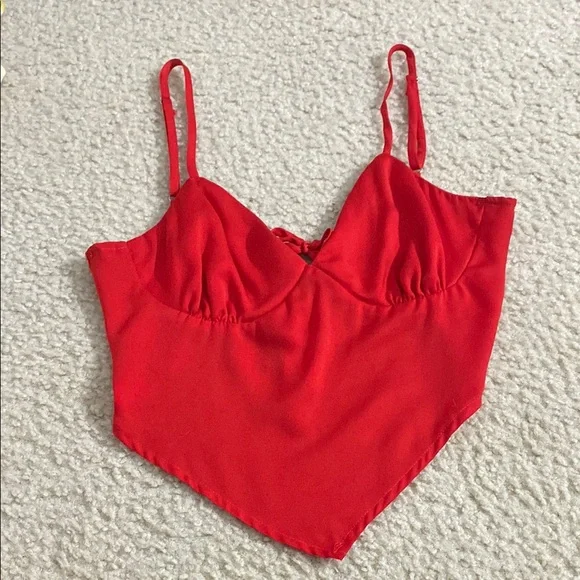 Red Crop Top - Picture 1 of 2
